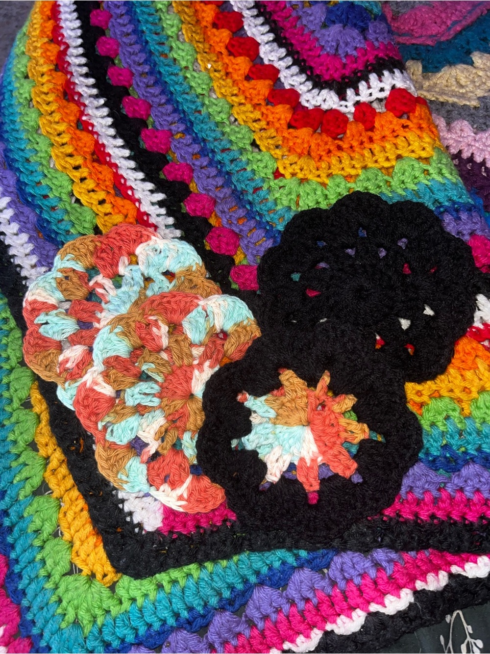 Handmade Multicolor Crochet coasters